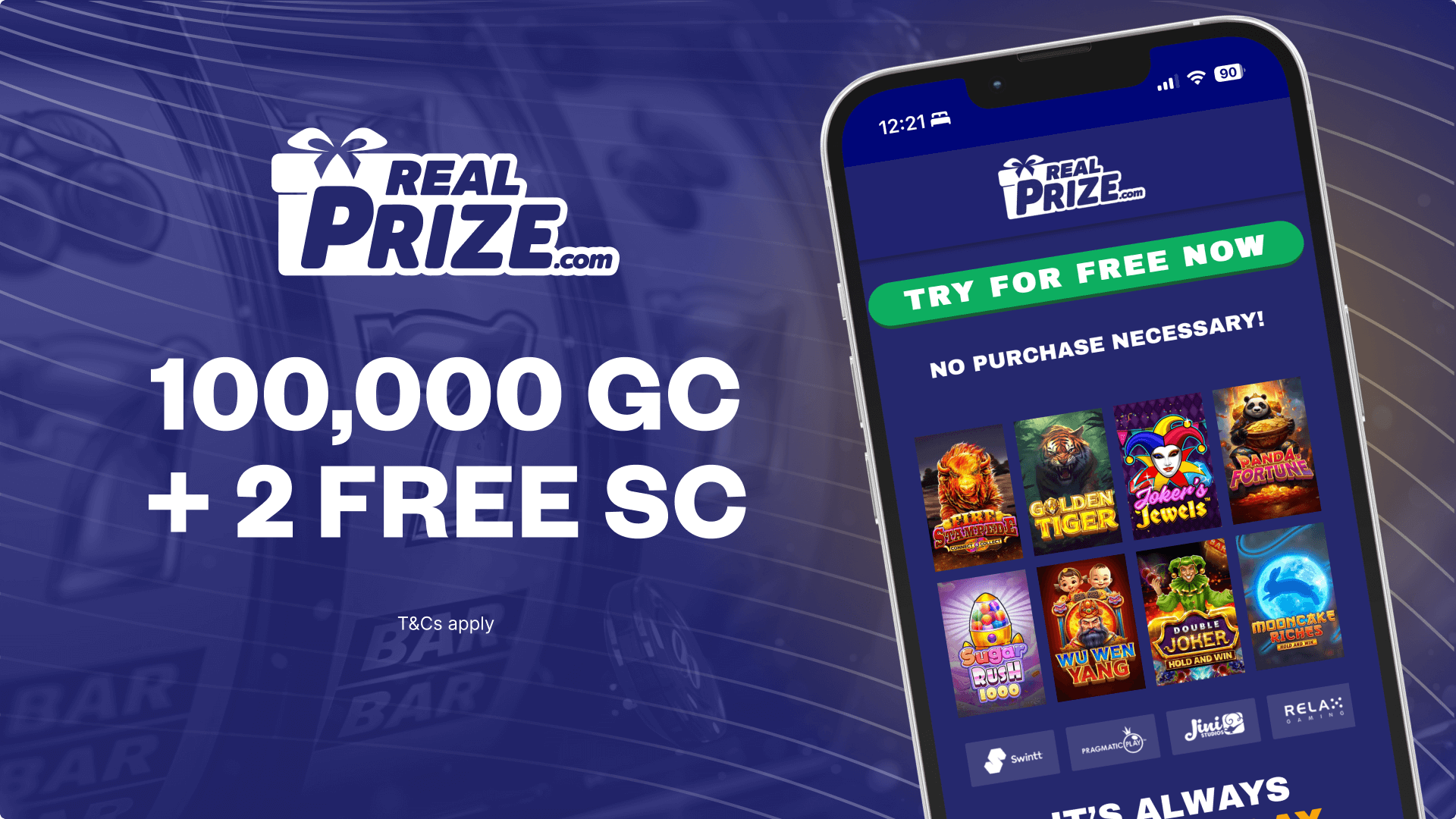 RealPrize no deposit bonus